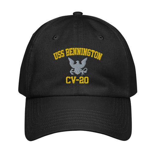 USS Bennington (CV-20) Embroidered Under Armour® Dad Hat Tactically Acquired Black  