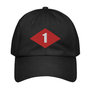 NMCB-1 Beep Embroidered Under Armour® Dad Hat Tactically Acquired Black  