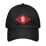 NMCB-6 Beep Embroidered Under Armour® Dad Hat Tactically Acquired Black  