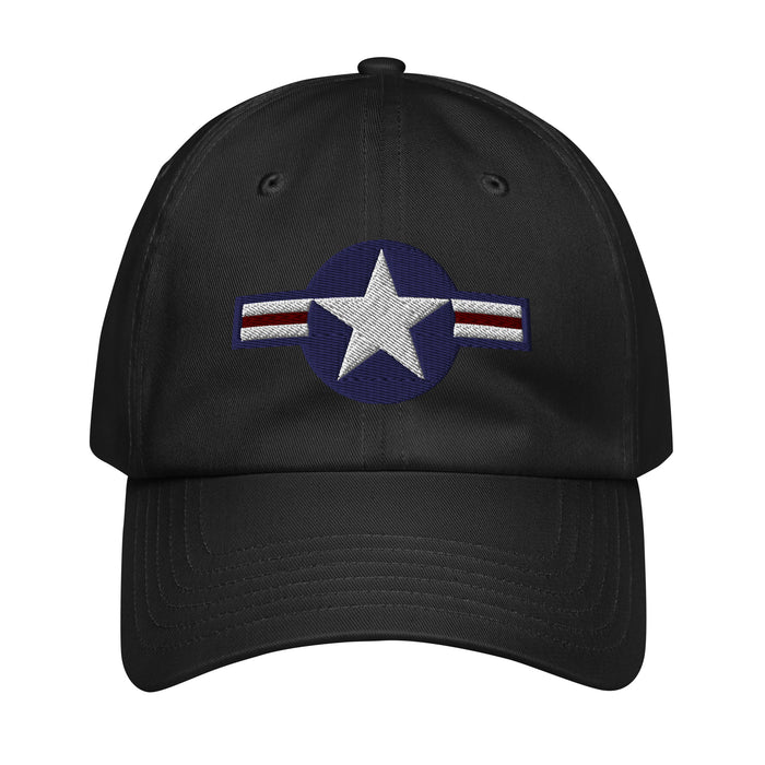 U.S. Air Force Roundel Embroidered Under Armour® Dad Hat Tactically Acquired Black  