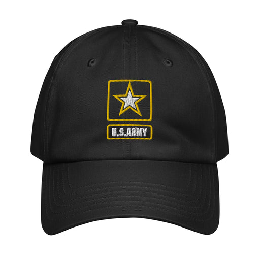 U.S. Army Embroidered Under Armour® Dad Hat Tactically Acquired Black  