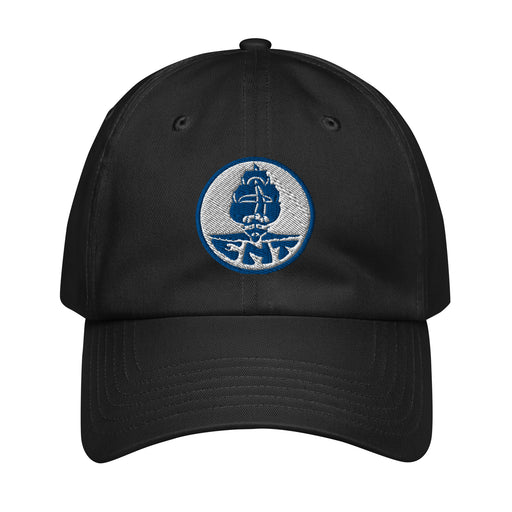 USS Enterprise (CV-6) Embroidered Under Armour® Dad Hat Tactically Acquired Black  