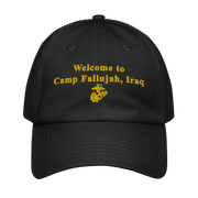 Welcome to Camp Fallujah Iraq USMC Under Armour® Hat Tactically Acquired Black  