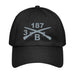 B CO. 3-187 INF RGT Embroidered Under Armour® Dad Hat Tactically Acquired Black