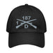 D Co. 1-187 Infantry Embroidered Under Armour® Dad Hat Tactically Acquired Black