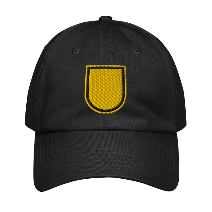 1st SFG (A) Beret Flash Embroidered Under Armour® Dad Hat Tactically Acquired Black