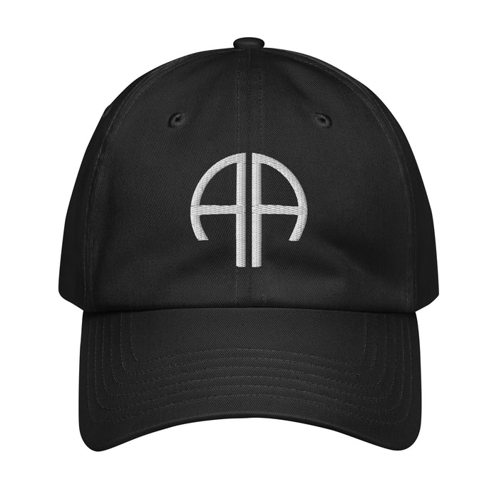 82nd Airborne Div Embroidered Under Armour® Dad Hat Tactically Acquired Black