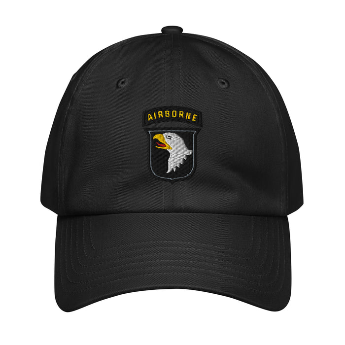 101st Airborne Division Embroidered Under Armour® Dad Hat Tactically Acquired Black