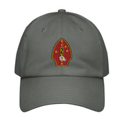 2nd Marine Division Embroidered Under Armour® Dad Hat Tactically Acquired Grey  