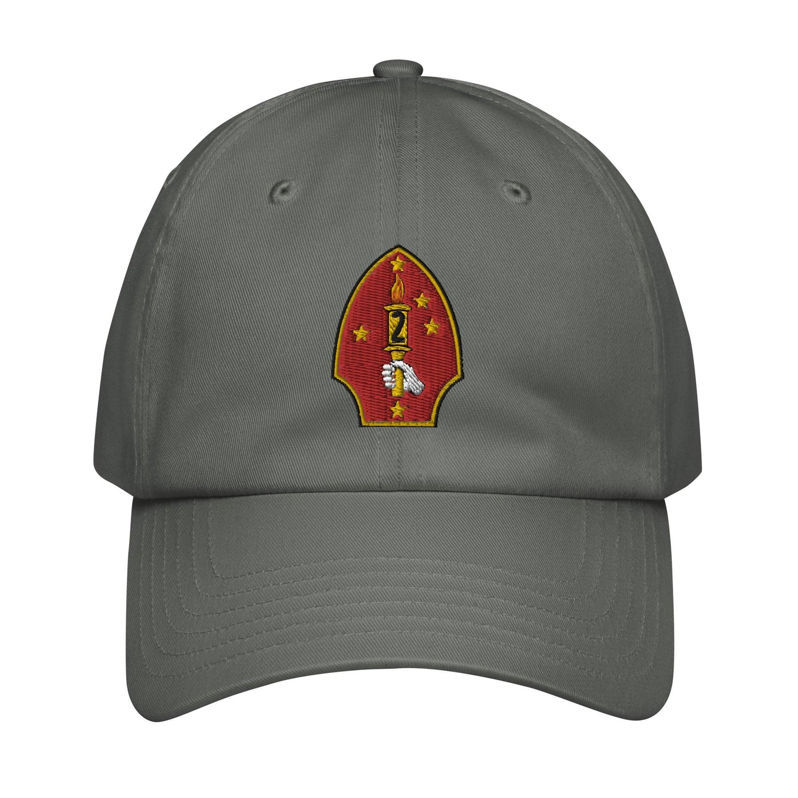 2nd Marine Division Embroidered Under Armour® Dad Hat Tactically Acquired Grey  