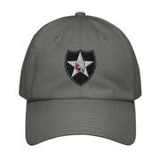 2nd Infantry Division Embroidered Under Armour® Dad Hat Tactically Acquired Grey  