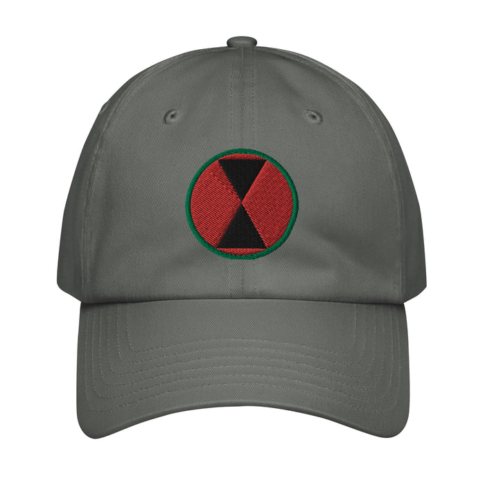 7th Infantry Division Embroidered Under Armour® Dad Hat Tactically Acquired Grey  