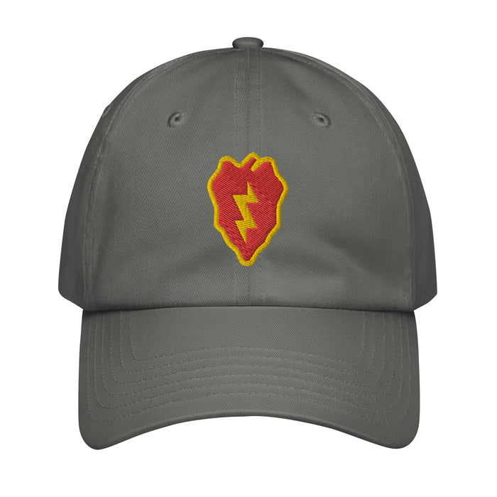 25th Infantry Division Embroidered Under Armour® Dad Hat Tactically Acquired Grey  