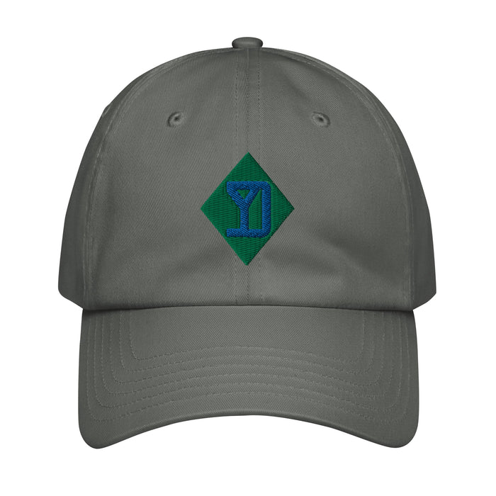 26th Infantry Division Embroidered Under Armour® Dad Hat Tactically Acquired Grey  