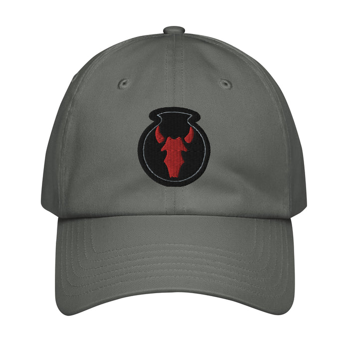 34th Infantry Division Embroidered Under Armour® Dad Hat Tactically Acquired Grey  