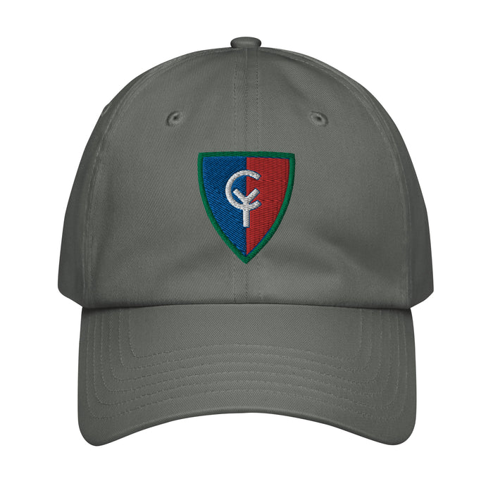 38th Infantry Division Embroidered Under Armour® Dad Hat Tactically Acquired Grey  