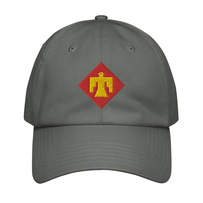 45th Infantry Division Embroidered Under Armour® Dad Hat Tactically Acquired Grey  