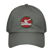 84th Infantry Division Embroidered Under Armour® Dad Hat Tactically Acquired Grey  
