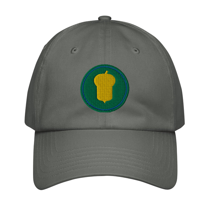 87th Infantry Division Embroidered Under Armour® Dad Hat Tactically Acquired Grey  