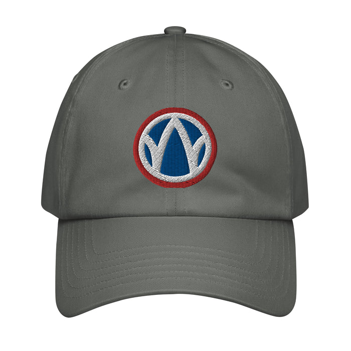 89th Infantry Division Embroidered Under Armour® Dad Hat Tactically Acquired Grey  