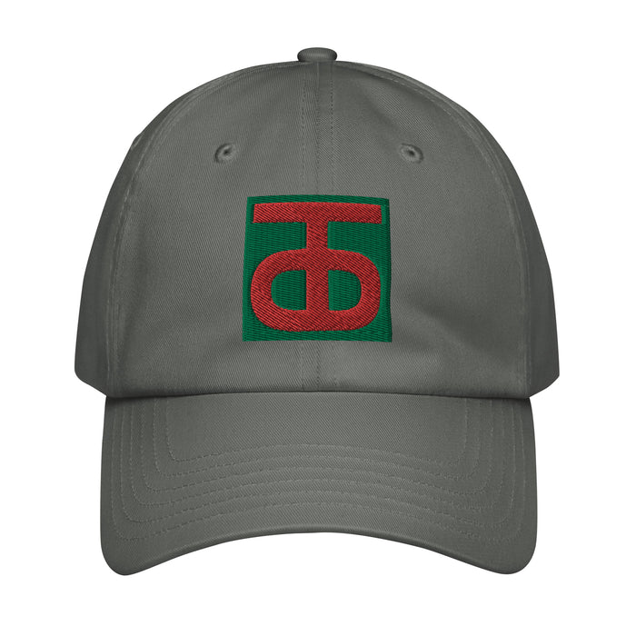 90th Infantry Division Embroidered Under Armour® Dad Hat Tactically Acquired Grey  