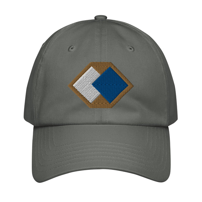 96th Infantry Division Embroidered Under Armour® Dad Hat Tactically Acquired Grey  