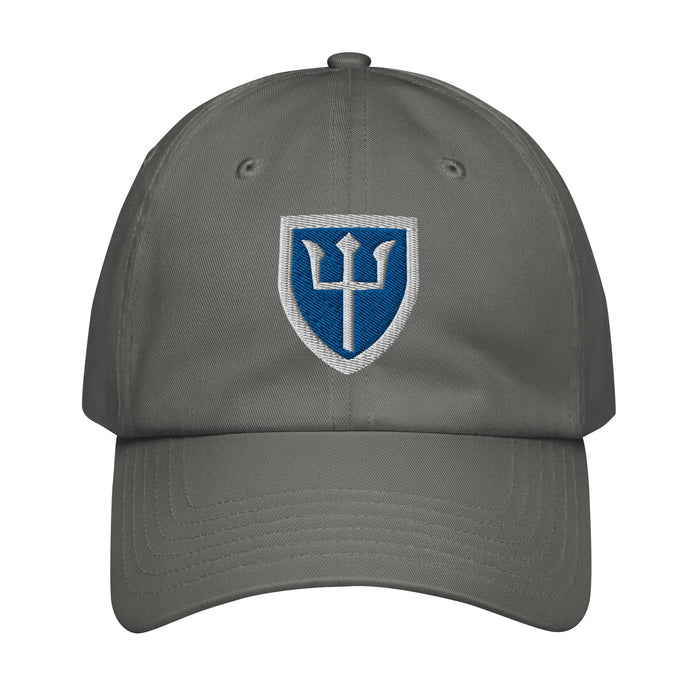 97th Infantry Division Embroidered Under Armour® Dad Hat Tactically Acquired Grey  