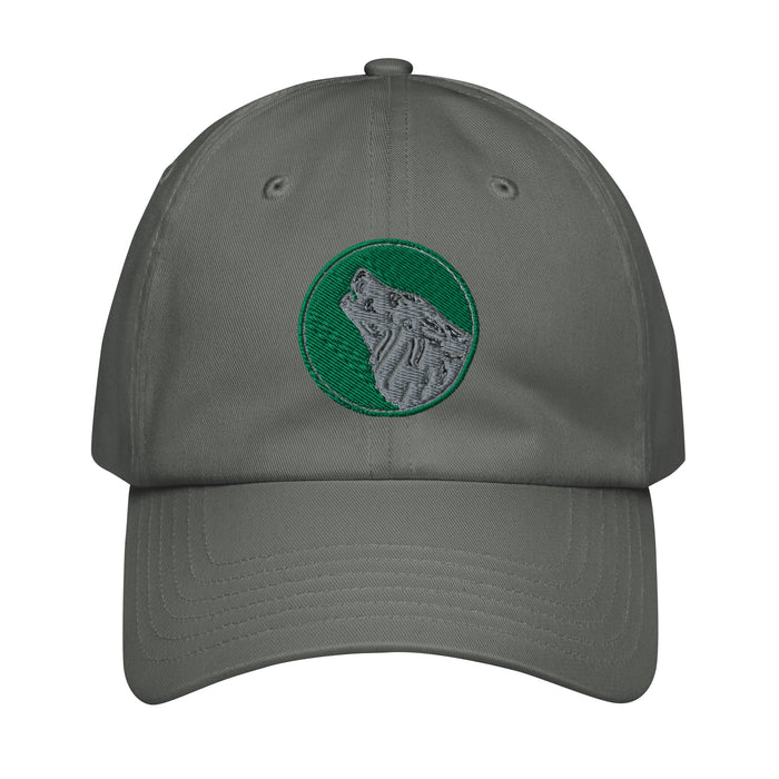 104th Infantry Division Embroidered Under Armour® Dad Hat Tactically Acquired Grey  