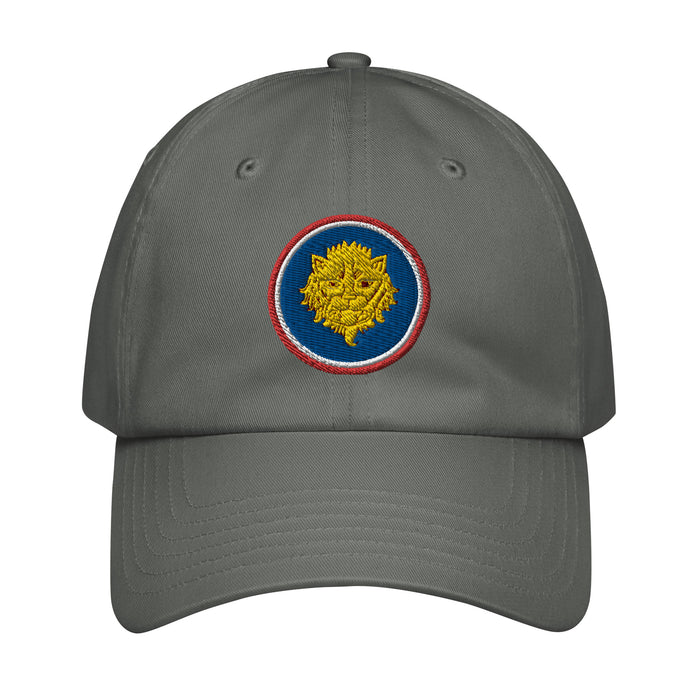 106th Infantry Division Embroidered Under Armour® Dad Hat Tactically Acquired Grey  