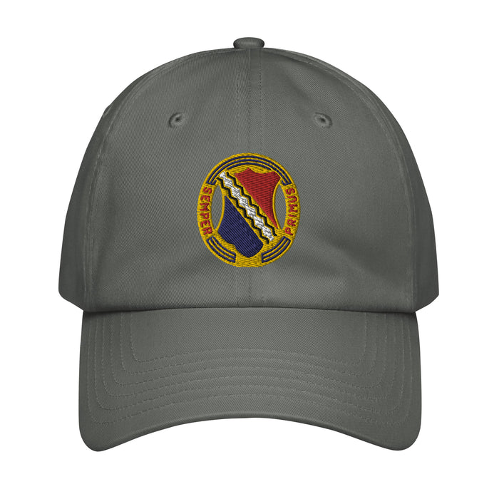 1st Infantry Regiment Embroidered Under Armour® Dad Hat Tactically Acquired Grey  