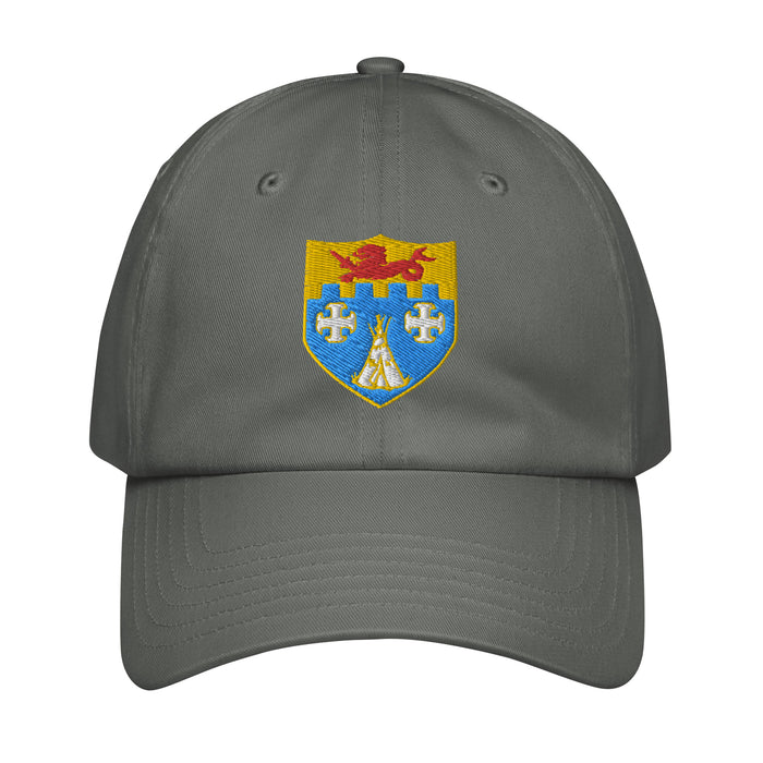 12th Infantry Regiment Embroidered Under Armour® Dad Hat Tactically Acquired Grey  