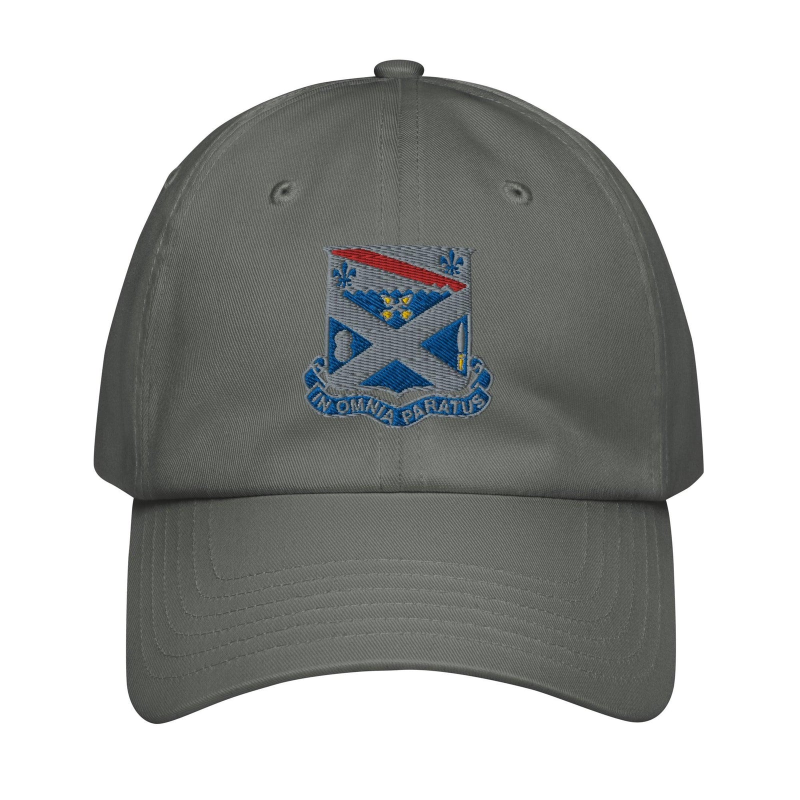 18th Infantry Regiment Embroidered Under Armour® Dad Hat Tactically Acquired Grey  