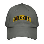Filthy 13 WW2 Legacy Embroidered Under Armour® Dad Hat Tactically Acquired Grey  