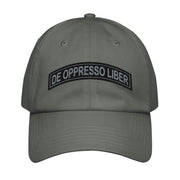 De Oppresso Liber Special Forces Tab Embroidered Under Armour® Dad Hat Tactically Acquired Grey  