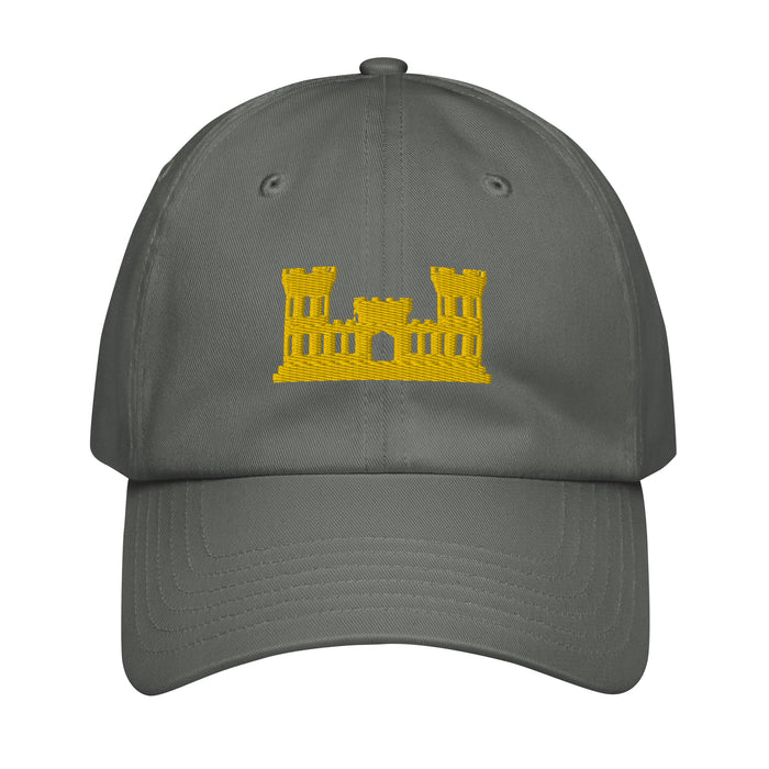 U.S. Army Corps of Engineers Embroidered Under Armour® Dad Hat Tactically Acquired Grey  