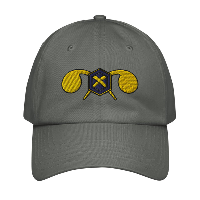 U.S. Army Chemical Corps Embroidered Under Armour® Dad Hat Tactically Acquired Grey  