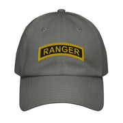 U.S. Army Ranger Tab Embroidered Under Armour® Dad Hat Tactically Acquired Grey  