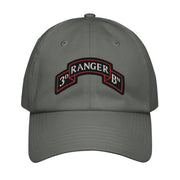 3d Ranger Battalion Tab Embroidered Under Armour® Dad Hat Tactically Acquired Grey  