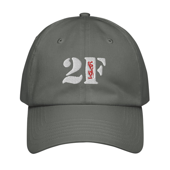 2-508 PIR Embroidered Under Armour® Dad Hat Tactically Acquired Grey  