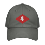 NMCB-4 Beep Embroidered Under Armour® Dad Hat Tactically Acquired Grey  