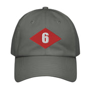 NMCB-6 Beep Embroidered Under Armour® Dad Hat Tactically Acquired Grey  