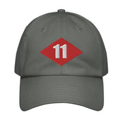 NMCB-11 Beep Embroidered Under Armour® Dad Hat Tactically Acquired Grey  