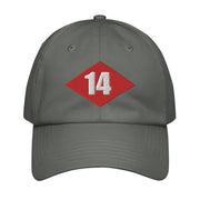 NMCB-14 Beep Embroidered Under Armour® Dad Hat Tactically Acquired Grey  