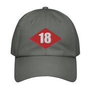 NMCB-18 Beep Embroidered Under Armour® Dad Hat Tactically Acquired Grey  