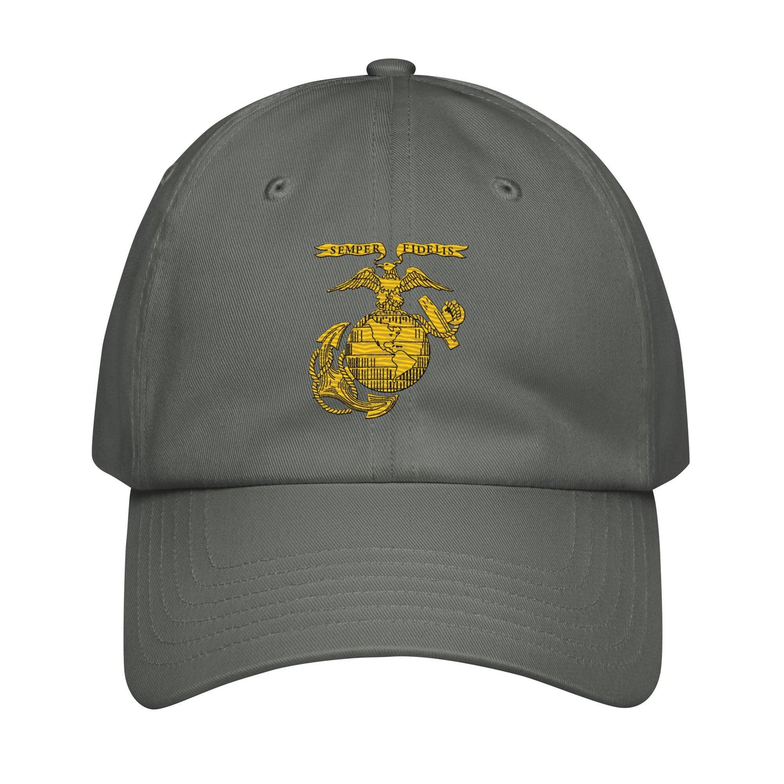 U.S. Marine Corps Embroidered 1936 EGA Under Armour® Dad Hat Tactically Acquired Grey  