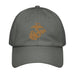 USMC Tan EGA Embroidered Under Armour® Dad Hat Tactically Acquired Grey  