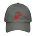 USMC Red EGA Embroidered Under Armour® Dad Hat Tactically Acquired Grey  