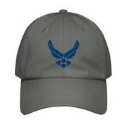 USAF Emblem Embroidered Under Armour® Dad Hat Tactically Acquired Grey  