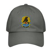 USS Wasp (CV-18) Embroidered Under Armour® Dad Hat Tactically Acquired Grey  