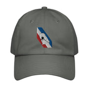 USS Langley (CV-1) Embroidered Under Armour® Dad Hat Tactically Acquired Grey  